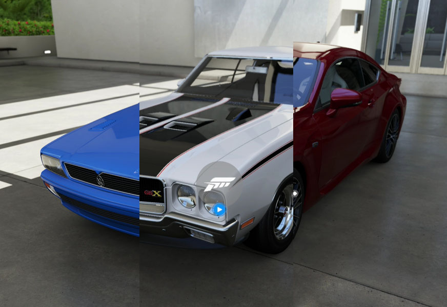 By using a trusted template on similar cars like these,
 a Forzavista designer would save time and be less likely to introduce any scripting bugs.