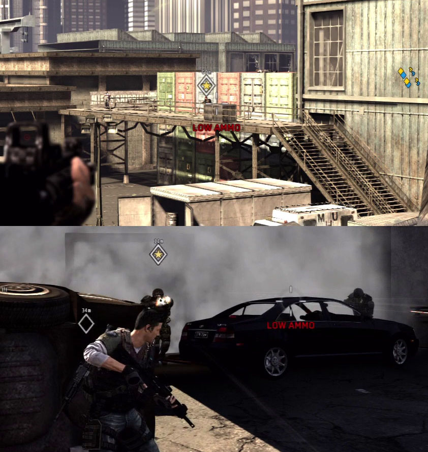 These images show two of the four possible VIP locations at the midpoint of the mission.