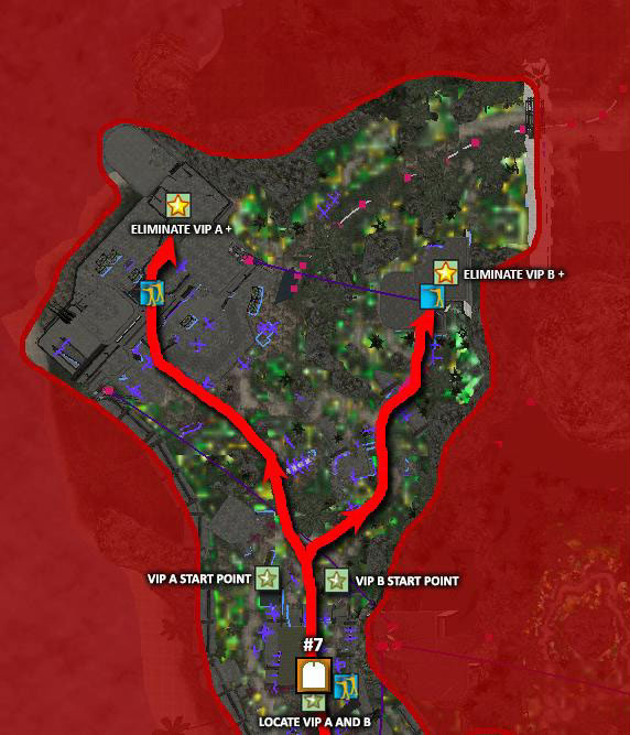 This is an example of the standard style of paper map used on SOCOM 4.